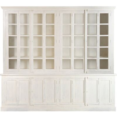 FIJALO Vitrina Teca 270x43x244 254,00 Xxl Dos Cuerpos FIJALO Vitrina Teca 270x43x244 254,00 Xxl Dos Cuerpos