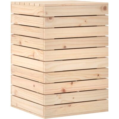 Cesto de ropa en madera de pino vidaXL Gran capacidad Cesto de ropa en madera de pino vidaXL Gran capacidad