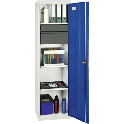 Stumpf Gabinete De Herramientas Y Materiales Serie 3000 Gris Claro / Azul Genciana + 1 Cajón 100 Mm + 1 Cajón 200 Mm + 3 Estantes Extraíbles - 3005774 Stumpf Gabinete De Herramientas Y Materiales Serie 3000 Gris Claro / Azul Genciana + 1 Cajón 100 Mm + 1 Cajón 200 Mm + 3 Estantes Extraíbles - 3005774