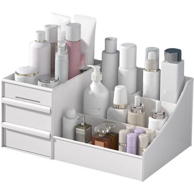 ORTVIAI Organizador De Maquillaje Con 2 Cajones, Plástico Resistente Y Compartimentos Múltiples – Ideal Para Escritorio Y Dormitorio ORTVIAI Organizador De Maquillaje Con 2 Cajones, Plástico Resistente Y Compartimentos Múltiples – Ideal Para Escritorio Y Dormitorio