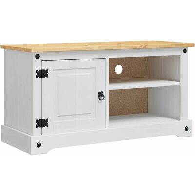 Mueble De Tv Corona 100 X 40 X 52 Cm Madera De Pino Macizo Vidaxl Mueble De Tv Corona 100 X 40 X 52 Cm Madera De Pino Macizo Vidaxl