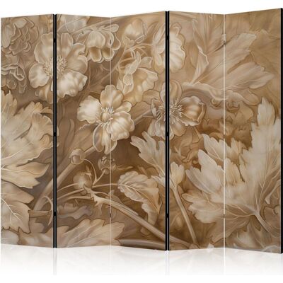 Biombo Artgeist Madera Marrón 225x172 Cm Motivo Floral Biombo Artgeist Madera Marrón 225x172 Cm Motivo Floral