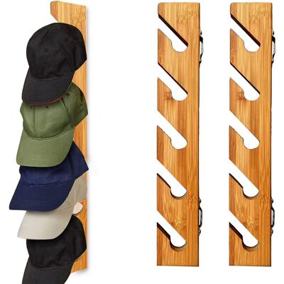OEM Juego De 2 Soportes De Pared Para Gorras De Béisbol, Expositor De Madera De Bambú, Almacenamiento Para Puertas De Armario, Dormitorio, Recibidor, Lavadero. OEM Juego De 2 Soportes De Pared Para Gorras De Béisbol, Expositor De Madera De Bambú, Almacenamiento Para Puertas De Armario, Dormitorio, Recibidor, Lavadero.