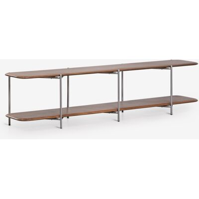 Mueble Tv 180x40 Cm En Madera De Mango Y Acero Inoxidable Vimara Sklum Mueble Tv 180x40 Cm En Madera De Mango Y Acero Inoxidable Vimara Sklum