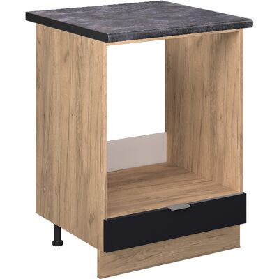 Vicco - Armario Para Horno Empotrado Fame-line, Rayas Negras, 60 Cm , Et Antracita Vicco - Armario Para Horno Empotrado Fame-line, Rayas Negras, 60 Cm , Et Antracita