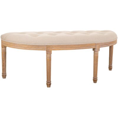 WANDERLUST DECO Banqueta Antigua De Madera Color Crema 125x45x48 WANDERLUST DECO Banqueta Antigua De Madera Color Crema 125x45x48