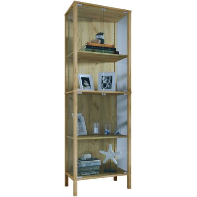 Gabinete De Exhibición De Vidrio Jensol Alto Armario De Pie 178x60x35 - Vcm Gabinete De Exhibición De Vidrio Jensol Alto Armario De Pie 178x60x35 - Vcm