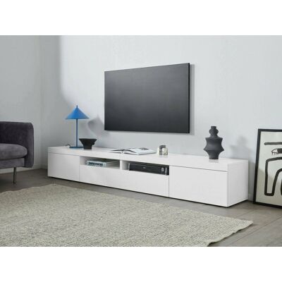 Unknown - Ulisse - Blanco brillo - 240x40x35 cm - Mueble TV Unknown - Ulisse - Blanco brillo - 240x40x35 cm - Mueble TV