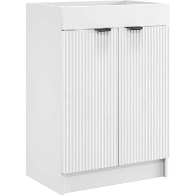 Cabinet Debajo Del Fregadero Blanco 56 X 37,5 X 81 Cm Vidaxl Cabinet Debajo Del Fregadero Blanco 56 X 37,5 X 81 Cm Vidaxl