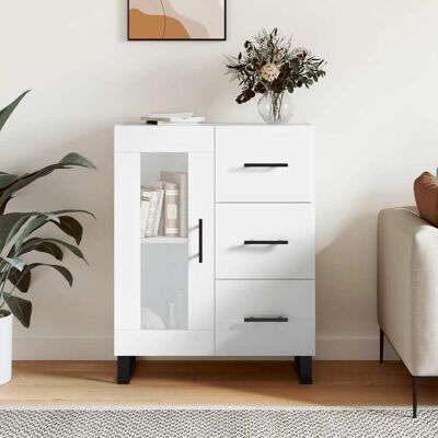 Aparador de Alto Brillo Blanco vidaXL - Mueble de almacenamiento - Decoración del hogar Aparador de Alto Brillo Blanco vidaXL - Mueble de almacenamiento - Decoración del hogar