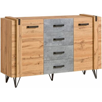 Mobilier1 - Cómoda Domdele 104 , Con Cajones Y Puertas, Número De Cajones: 0, 97x135x42cm Mobilier1 - Cómoda Domdele 104 , Con Cajones Y Puertas, Número De Cajones: 0, 97x135x42cm