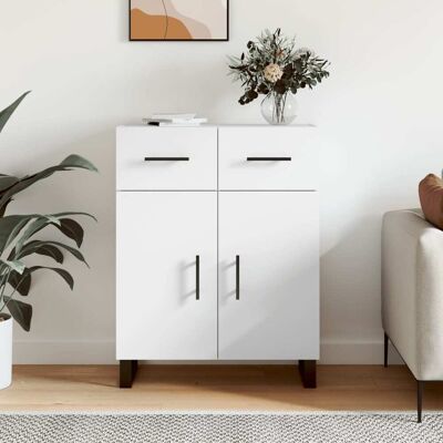 vidaXL Mueble aparador blanco 69,5x34x90 cm Madera de ingeniería vidaXL Mueble aparador blanco 69,5x34x90 cm Madera de ingeniería