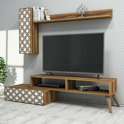 Dmora Dpinard Mueble de Pared - Moderno, Ahorro de Espacio para Sala Dmora Dpinard Mueble de Pared - Moderno, Ahorro de Espacio para Sala
