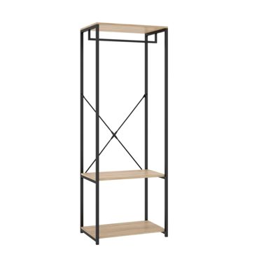 DKT Vestidor Modelo Selena Acabado Natural-negro, 60cm(ancho) 40.4cm(fondo) 167cm(alto). DKT Vestidor Modelo Selena Acabado Natural-negro, 60cm(ancho) 40.4cm(fondo) 167cm(alto).
