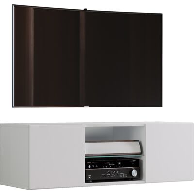 Ebuy24 - Muebles Tv Vcm Tablero De Pared Colgante Lowboard Dimensiones 40 X An. 115 X T. 36 Cm Gabinete De Pared - Jusa (blanco) Ebuy24 - Muebles Tv Vcm Tablero De Pared Colgante Lowboard Dimensiones 40 X An. 115 X T. 36 Cm Gabinete De Pared - Jusa (blanco)