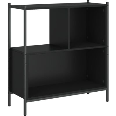 Vidaxl - Estantería Madera De Ingeniería Negro 72x28x77,5 Cm Vidaxl - Estantería Madera De Ingeniería Negro 72x28x77,5 Cm