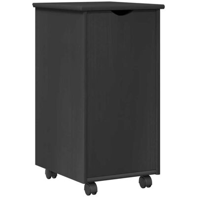 Gabinete Rodante Gris 34 X 39 X 65,5 Cm Madera De Pino Macizo Vidaxl Gabinete Rodante Gris 34 X 39 X 65,5 Cm Madera De Pino Macizo Vidaxl