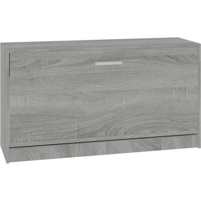 HELLOSHOP26 Banco Zapatero Mueble Para Botas Cómoda Estantería Mueble De Entrada Roble Sonoma 80 X 24 X 45 Cm Madera De Ingeniería Gris 020023009 HELLOSHOP26 Banco Zapatero Mueble Para Botas Cómoda Estantería Mueble De Entrada Roble Sonoma 80 X 24 X 45 Cm Madera De Ingeniería Gris 020023009