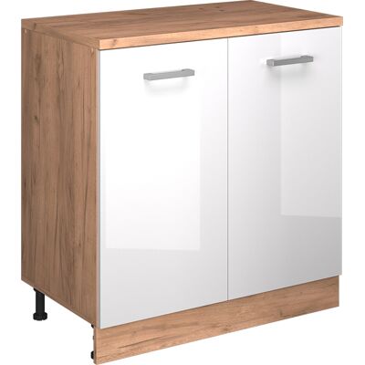Armario De Ampliación Rion, Blanco Alto Brillo/roble Dorado, 80 X 46 Cm Sin Inclinación Con 2 Puertas, Vicco Armario De Ampliación Rion, Blanco Alto Brillo/roble Dorado, 80 X 46 Cm Sin Inclinación Con 2 Puertas, Vicco