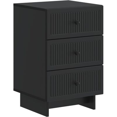 Armario De Noche Negro 43 X 41 X 66,5 Cm Madera De Ingeniería Vidaxl Armario De Noche Negro 43 X 41 X 66,5 Cm Madera De Ingeniería Vidaxl