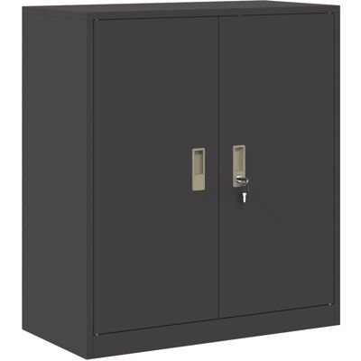 Armario De Almacenamiento Negro 80 X 40 X 90 Cm Acero Vidaxl Armario De Almacenamiento Negro 80 X 40 X 90 Cm Acero Vidaxl