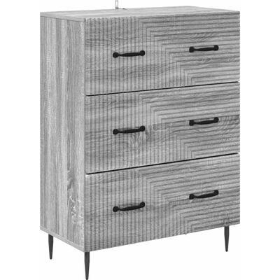 Cajonera Sonoma Gris 66 X 34,5 X 89,5 Cm Madera De Ingeniería Vidaxl Cajonera Sonoma Gris 66 X 34,5 X 89,5 Cm Madera De Ingeniería Vidaxl