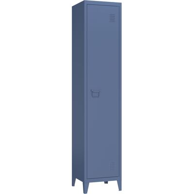 HAPPY GARDEN Armario De Metal 1 Puerta Azul Gris Maeva HAPPY GARDEN Armario De Metal 1 Puerta Azul Gris Maeva