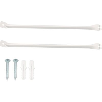 OEM Par De Soportes Metálicos Resistentes Para Estantes De Armario OEM Par De Soportes Metálicos Resistentes Para Estantes De Armario
