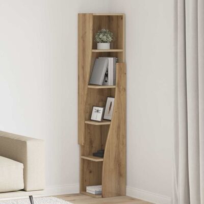 Vidaxl Armario De Esquina 27,5x27x140cm Madera De Ingeniería Vidaxl Armario De Esquina 27,5x27x140cm Madera De Ingeniería