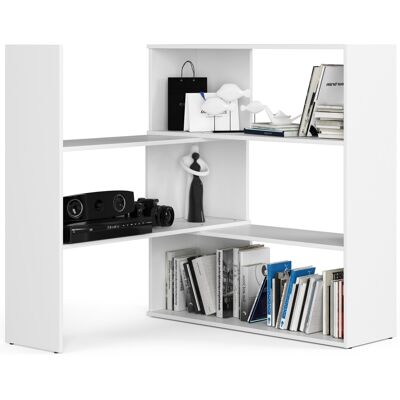 Akord - Estantería Twist Blanco 173,6 Cm Frente En Color Blanco 3 Estantes 173,6x30x109,3 Cm Akord - Estantería Twist Blanco 173,6 Cm Frente En Color Blanco 3 Estantes 173,6x30x109,3 Cm