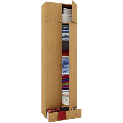 Armario beige VCM con 5 estantes - Armario Armario beige VCM con 5 estantes - Armario