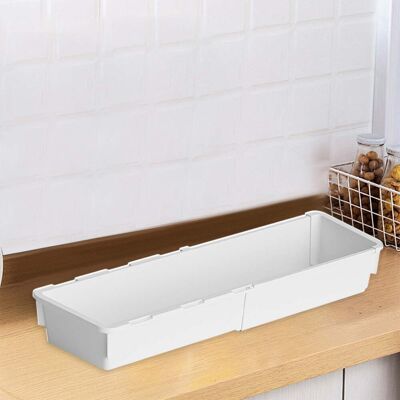 OEM Caja De Almacenamiento De Cocina De Plástico Expandible: Armario De Almacenamiento Ajustable, Parte Superior Abierta, Apilable, Gran Capacidad Para Aperitivos Y Artículos Diversos, Color Blanco. OEM Caja De Almacenamiento De Cocina De Plástico Expandible: Armario De Almacenamiento Ajustable, Parte Superior Abierta, Apilable, Gran Capacidad Para Aperitivos Y Artículos Diversos, Color Blanco.