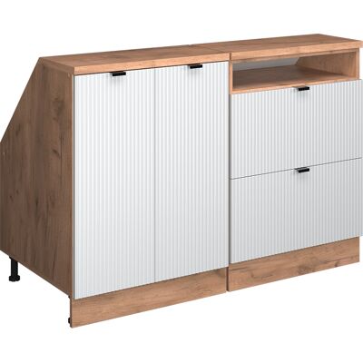 Conjunto De Armarios Para Techo Inclinado Rion, Ondulación Blanca, 120 Cm Lote De 2 Carcasas De Armario 60 Cm De Profundidad, Vicco Conjunto De Armarios Para Techo Inclinado Rion, Ondulación Blanca, 120 Cm Lote De 2 Carcasas De Armario 60 Cm De Profundidad, Vicco