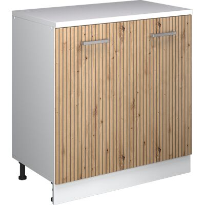 Armario De Ampliación Rion, Roble Artesanal/blanco, 80 X 46 Cm Sin Inclinación Con 2 Puertas, Vicco Armario De Ampliación Rion, Roble Artesanal/blanco, 80 X 46 Cm Sin Inclinación Con 2 Puertas, Vicco