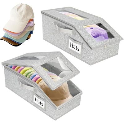 Organizador De Gorras Jssevn - Estante Apilable Para Gorras De Béisbol - 2 Soportes Grandes - Para Cómoda, Armario, Escritorio, Hogar Y Oficina Organizador De Gorras Jssevn - Estante Apilable Para Gorras De Béisbol - 2 Soportes Grandes - Para Cómoda, Armario, Escritorio, Hogar Y Oficina