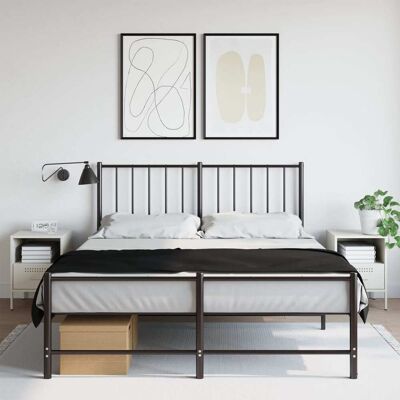 vidaXL Mesitas de noche 2 uds acero laminado blanco - Mesita vidaXL Mesitas de noche 2 uds acero laminado blanco - Mesita