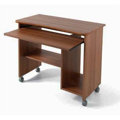 Argonauta Escritorio de Madera con Ruedas - Oficina, Nogal Antiguo Argonauta Escritorio de Madera con Ruedas - Oficina, Nogal Antiguo