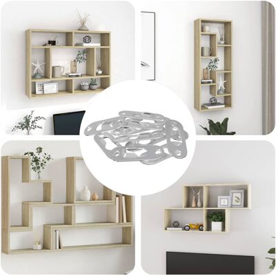 Vidaxl Percha Con Agujero De Llave 3673 Uds. Plateado 45 X 16 X 3.5 Mm Vidaxl Percha Con Agujero De Llave 3673 Uds. Plateado 45 X 16 X 3.5 Mm