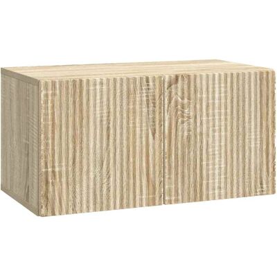 Mueble Para Tv De Pared Roble Sonoma 59,5 X 31 X 30 Cm Vidaxl Mueble Para Tv De Pared Roble Sonoma 59,5 X 31 X 30 Cm Vidaxl
