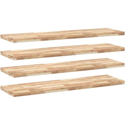Estantes Flotantes 4 Uds Madera Acacia Sin Tratar 120x40x4 Cm Vidaxl Estantes Flotantes 4 Uds Madera Acacia Sin Tratar 120x40x4 Cm Vidaxl