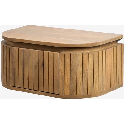 Pack De 2 Mesitas De Noche Flotantes En Madera De Mango Analis Sklum Pack De 2 Mesitas De Noche Flotantes En Madera De Mango Analis Sklum