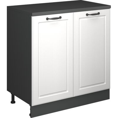 Armario De Ampliación Rion, Blanco Casa De Campo/antracita, 80 X 46 Cm Sin Inclinación Con 2 Puertas, Vicco Armario De Ampliación Rion, Blanco Casa De Campo/antracita, 80 X 46 Cm Sin Inclinación Con 2 Puertas, Vicco