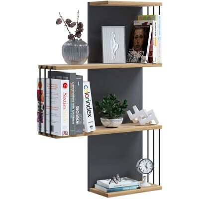 Estante De Pared De Madera Dolira L 98x68x19 - Vcm Estante De Pared De Madera Dolira L 98x68x19 - Vcm