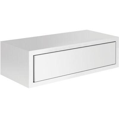 SANITEC Maxi Estantería Blanca para Pared - Con Cajón - 10kg Carga SANITEC Maxi Estantería Blanca para Pared - Con Cajón - 10kg Carga