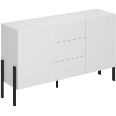 Arredamento1 - Cómoda Etsore 104, Blanco, Con Cajones Y Puertas, Número De Cajones: 0, 90x154x40cm Arredamento1 - Cómoda Etsore 104, Blanco, Con Cajones Y Puertas, Número De Cajones: 0, 90x154x40cm