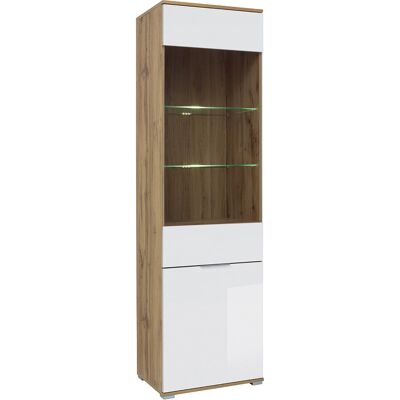 Vitrina Selma Blanco y Madera de Waton Vitrina Selma Blanco y Madera de Waton