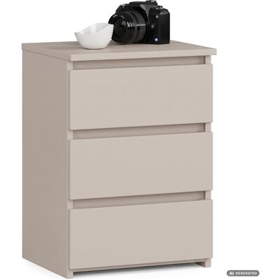 AKORD Mesita De Noche Cl3 Cachemira 40 Cm 3 Cajones 40x35x57 Cm AKORD Mesita De Noche Cl3 Cachemira 40 Cm 3 Cajones 40x35x57 Cm
