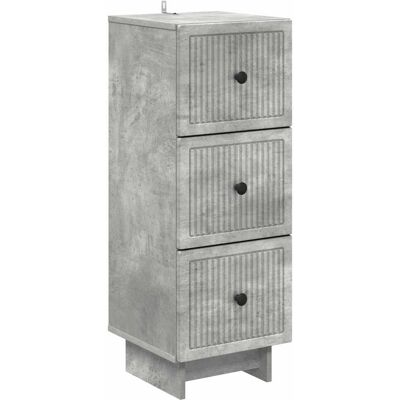 Cajonera Gris Hormigón 33 X 34,5 X 90 Cm Madera De Ingeniería Vidaxl Cajonera Gris Hormigón 33 X 34,5 X 90 Cm Madera De Ingeniería Vidaxl