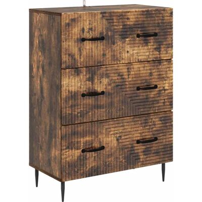 Cajonera Roble Ahumado 66 X 34,5 X 89,5 Cm Madera De Ingeniería Vidaxl Cajonera Roble Ahumado 66 X 34,5 X 89,5 Cm Madera De Ingeniería Vidaxl