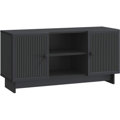 Mueble De Tv 102 X 34,5 X 50 Cm Negro Madera De Ingeniería Vidaxl Mueble De Tv 102 X 34,5 X 50 Cm Negro Madera De Ingeniería Vidaxl